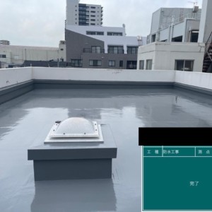 屋上防水工事　通気緩衝ＱＶシート工法