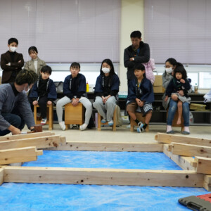 子供棟上げ体験〜天神山フェスタ〜